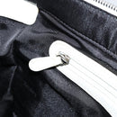 LOEWE Hand Bag Leather White Silver Auth 176235-23