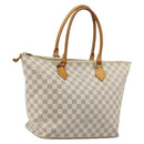 LOUIS VUITTON Damier Azur Saleya MM Tote Bag N51185 LV Auth 176240-1