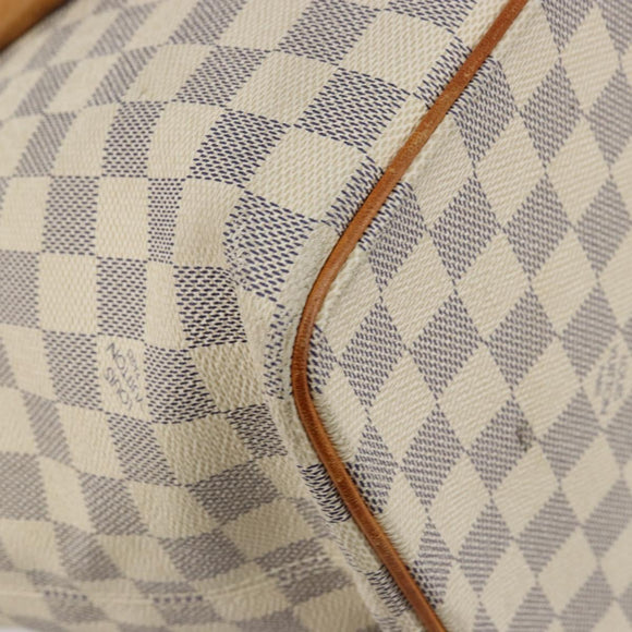 LOUIS VUITTON Damier Azur Saleya MM Tote Bag N51185 LV Auth 176240