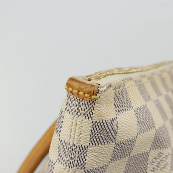 LOUIS VUITTON Damier Azur Saleya MM Tote Bag N51185 LV Auth 176240