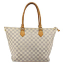 LOUIS VUITTON Damier Azur Saleya MM Tote Bag N51185 LV Auth 176240-2
