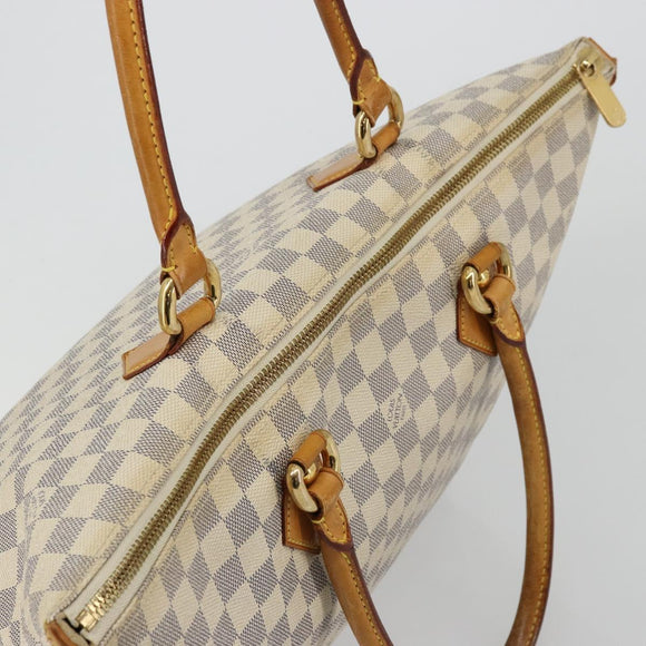 LOUIS VUITTON Damier Azur Saleya MM Tote Bag N51185 LV Auth 176240