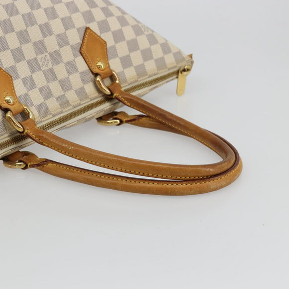LOUIS VUITTON Damier Azur Saleya MM Tote Bag N51185 LV Auth 176240