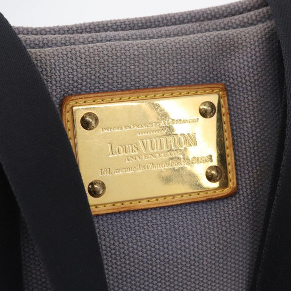 LOUIS VUITTON Antigua Cabas MM Tote Bag Blue M40087 LV Auth 176246