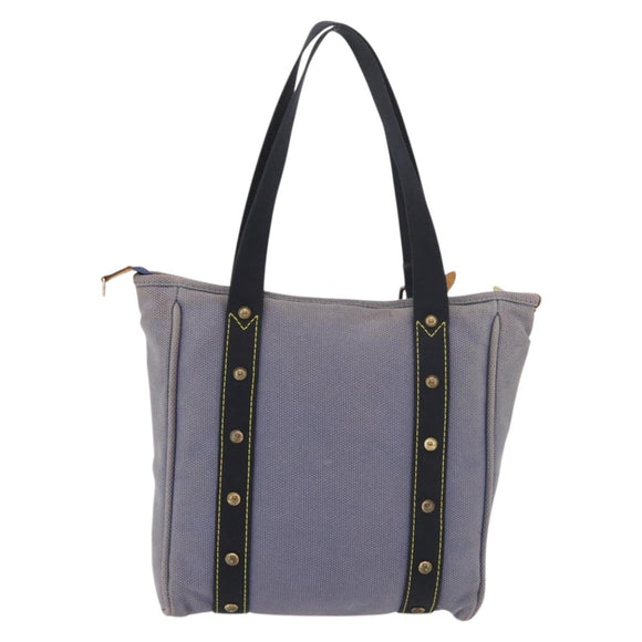 LOUIS VUITTON Antigua Cabas MM Tote Bag Blue M40087 LV Auth 176246