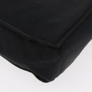 CHANEL Hand Bag Nylon Black Silver CC Auth 176247-15