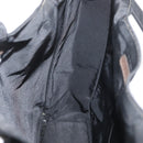 CHANEL Hand Bag Nylon Black Silver CC Auth 176247-19