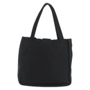 CHANEL Hand Bag Nylon Black Silver CC Auth 176247-2