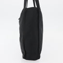 CHANEL Hand Bag Nylon Black Silver CC Auth 176247-3