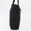 CHANEL Hand Bag Nylon Black Silver CC Auth 176247-4