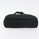 CHANEL Hand Bag Nylon Black Silver CC Auth 176247-5