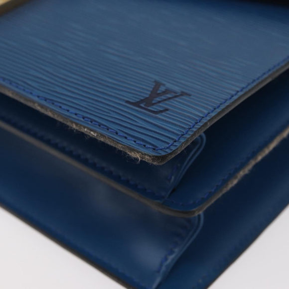 LOUIS VUITTON Epi Concorde Hand Bag Blue M52135 LV Auth 176249