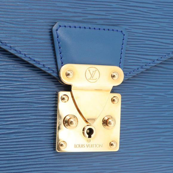 LOUIS VUITTON Epi Concorde Hand Bag Blue M52135 LV Auth 176249