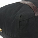 PRADA Boston Bag Nylon Black Gold Auth 176251-14