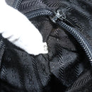 PRADA Boston Bag Nylon Black Gold Auth 176251-12