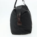 PRADA Boston Bag Nylon Black Gold Auth 176251-4