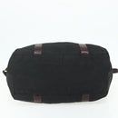 PRADA Boston Bag Nylon Black Gold Auth 176251-5