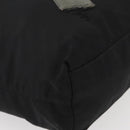 PRADA Robot Tote Bag Nylon Black Silver Auth 176252-9