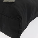 PRADA Robot Tote Bag Nylon Black Silver Auth 176252-14