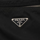 PRADA Robot Tote Bag Nylon Black Silver Auth 176252-17
