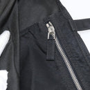 PRADA Robot Tote Bag Nylon Black Silver Auth 176252-21