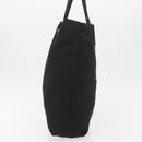 PRADA Robot Tote Bag Nylon Black Silver Auth 176252-4