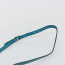 GUCCI Micro GG Canvas Bag Patent Leather 2way Turquoise Blue 309617 Auth 176255-15