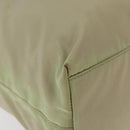 PRADA Hand Bag Nylon Green Silver Auth 176258-9