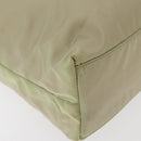 PRADA Hand Bag Nylon Green Silver Auth 176258-15