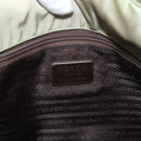 PRADA Hand Bag Nylon Green Silver Auth 176258-18