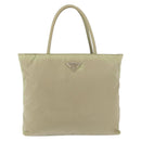 PRADA Hand Bag Nylon Green Silver Auth 176258-13