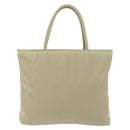 PRADA Hand Bag Nylon Green Silver Auth 176258-2