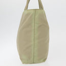 PRADA Hand Bag Nylon Green Silver Auth 176258-4