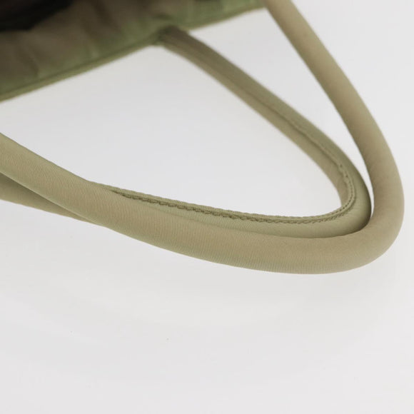 PRADA Hand Bag Nylon Green Silver Auth 176258