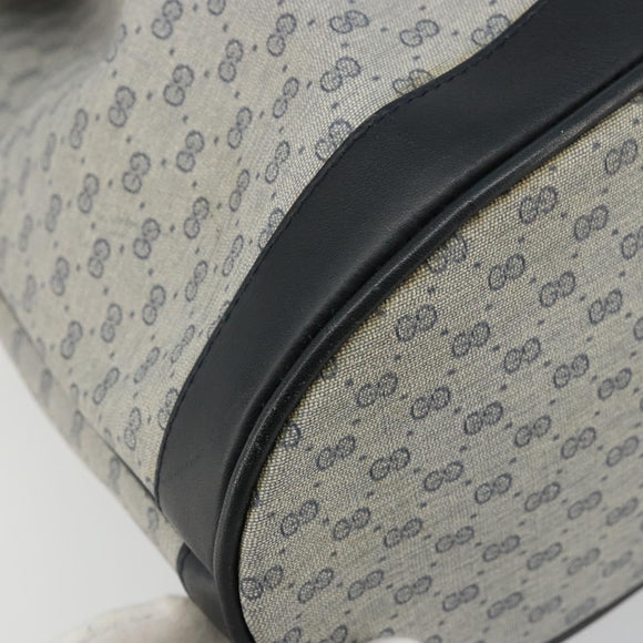 GUCCI Micro GG Supreme Shoulder Bag PVC Navy Gold 001 58 4793 Auth 176265