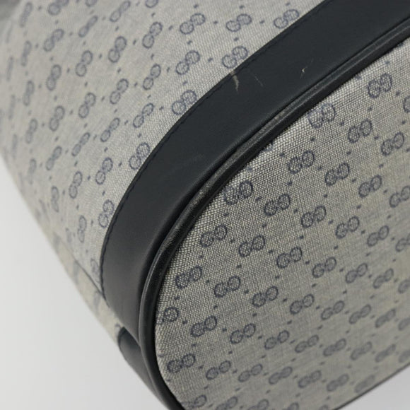 GUCCI Micro GG Supreme Shoulder Bag PVC Navy Gold 001 58 4793 Auth 176265