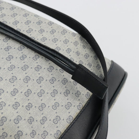 GUCCI Micro GG Supreme Shoulder Bag PVC Navy Gold 001 58 4793 Auth 176265