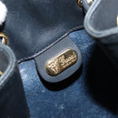GUCCI Micro GG Supreme Shoulder Bag PVC Navy Gold 001 58 4793 Auth 176265-16