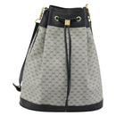 GUCCI Micro GG Supreme Shoulder Bag PVC Navy Gold 001 58 4793 Auth 176265-2