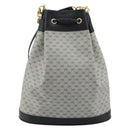 GUCCI Micro GG Supreme Shoulder Bag PVC Navy Gold 001 58 4793 Auth 176265-3