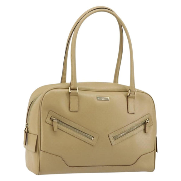 GUCCI Micro GG Supreme Hand Bag PVC Beige Gold 002 1115 Auth 176267A