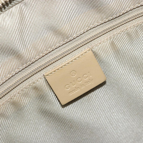 GUCCI Micro GG Supreme Hand Bag PVC Beige Gold 002 1115 Auth 176267A