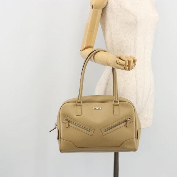 GUCCI Micro GG Supreme Hand Bag PVC Beige Gold 002 1115 Auth 176267A