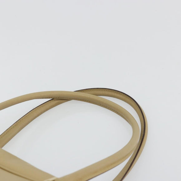 GUCCI Micro GG Supreme Hand Bag PVC Beige Gold 002 1115 Auth 176267A