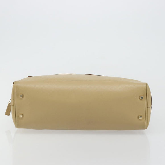 GUCCI Micro GG Supreme Hand Bag PVC Beige Gold 002 1115 Auth 176267A