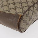 GUCCI GG Supreme Web Sherry Line Bag PVC Beige Gold 72 02 034 Auth 176268-9
