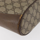 GUCCI GG Supreme Web Sherry Line Bag PVC Beige Gold 72 02 034 Auth 176268-15