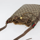 GUCCI GG Supreme Web Sherry Line Bag PVC Beige Gold 72 02 034 Auth 176268-6