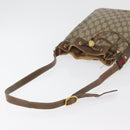 GUCCI GG Supreme Web Sherry Line Bag PVC Beige Gold 72 02 034 Auth 176268-7