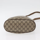 GUCCI GG Supreme Web Sherry Line Bag PVC Beige Gold 72 02 034 Auth 176268-5